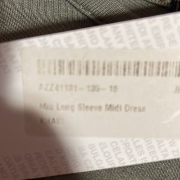 Long sleeve midi dress - Picture 4 of 4